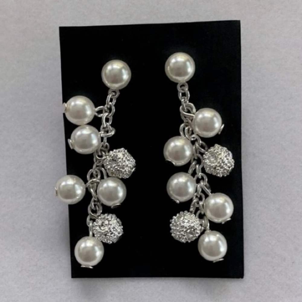 Vintage Pearl Waterfall Earrings